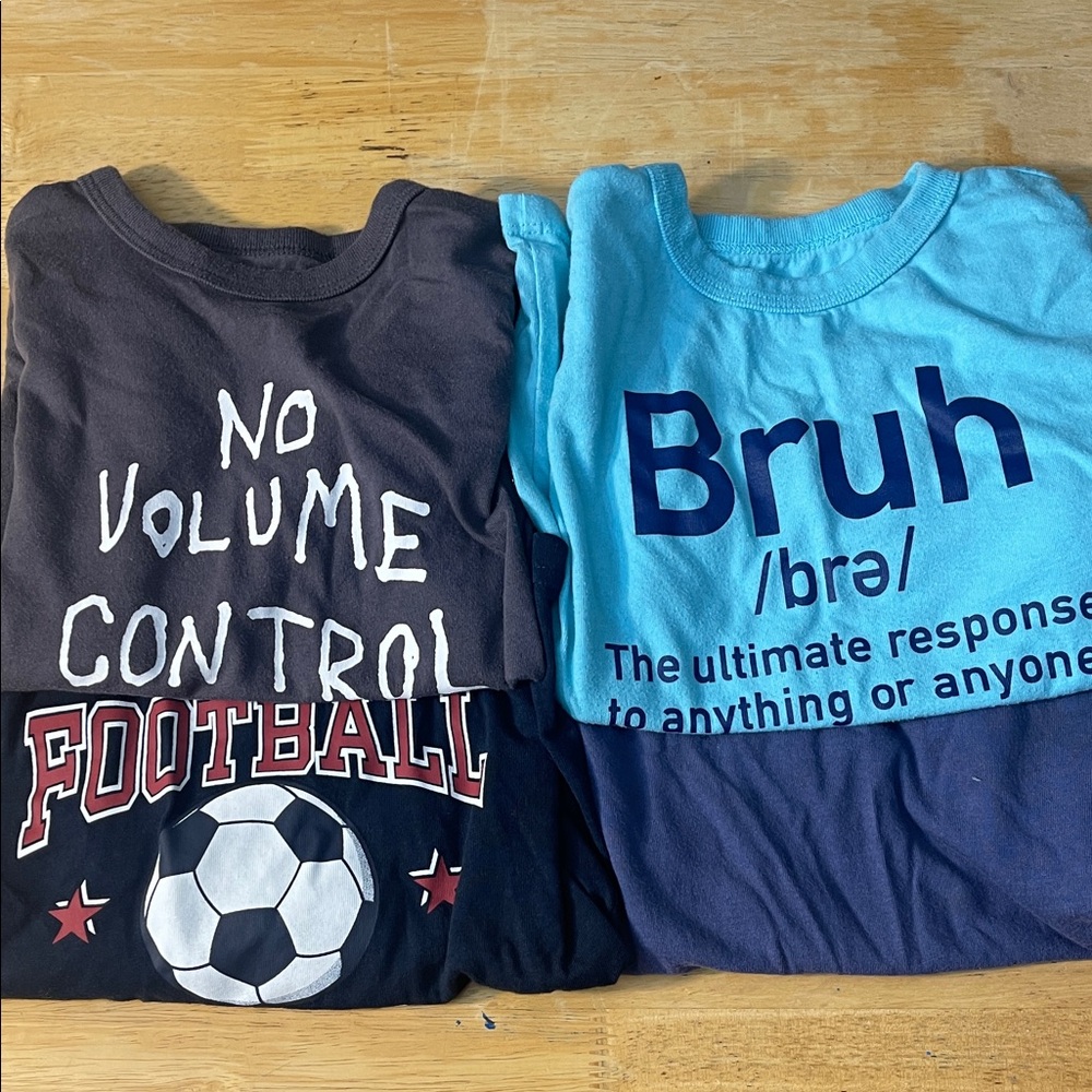 Kids Graphic T-Shirts - Blue and Black